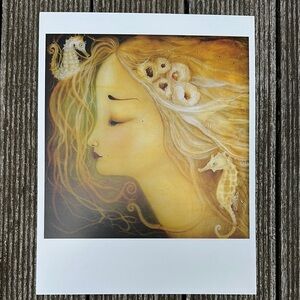 Art Print with Seahorse Design #3